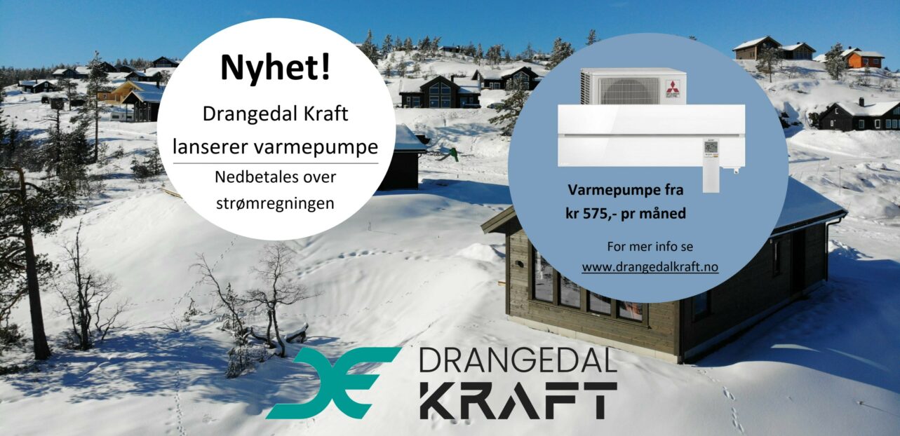 Bilde annonse Drangedal kraft lanserer varmepumpe